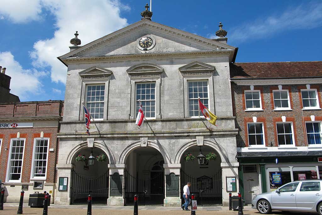 The Corn Exchange in the Market Place is now an indoor market
