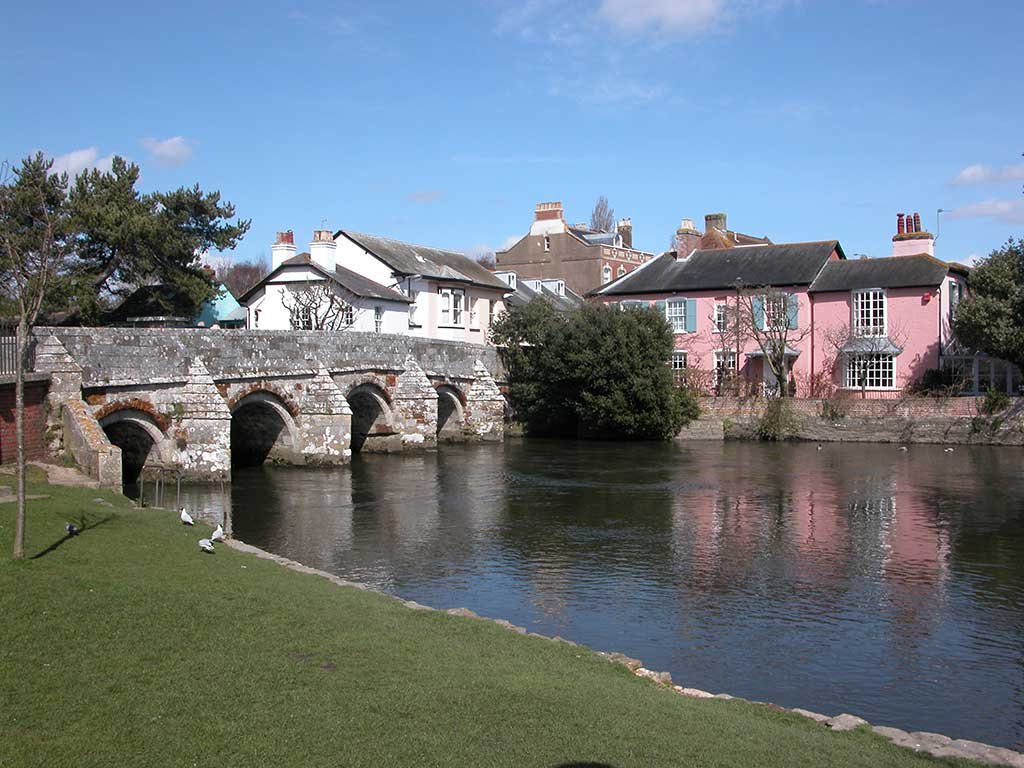 Stone bridge over the River Avon - just next to the Norman House.