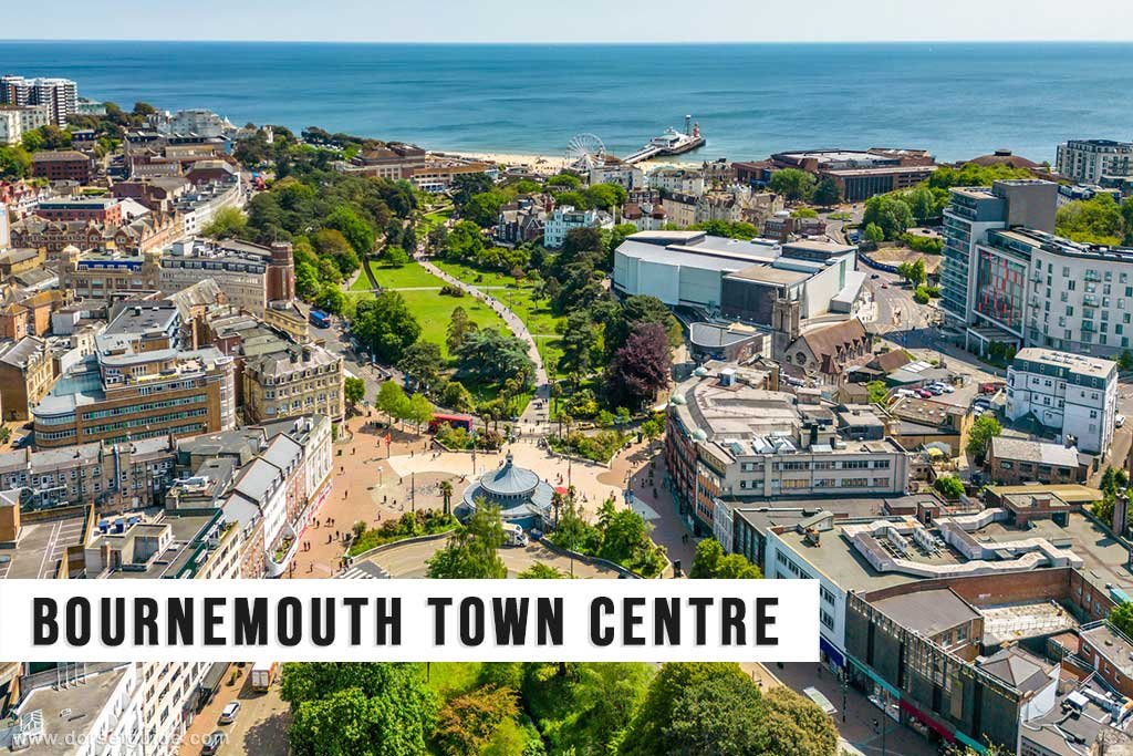 Aerial view of Bournemouth Town Centre